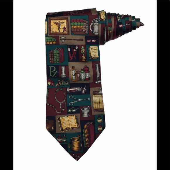 Alynn Neckwear Doctors Office Tie Stethoscope RX - Picture 1 of 7